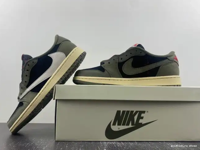 Cheap LOW TRAVIS SCOTT SP 'BLACK DM7866-002 OLIVE' AIR JORDAN OG X 1 0525